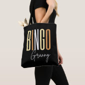 Bingo oma in bruine letters tote bag (Dichtbij)