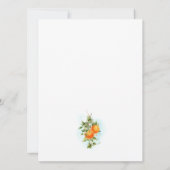 Bingo Oranje Citrus Vrijgezellenfeest Game Kaart (Achterkant)