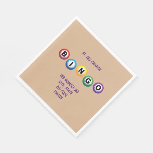 BINGO Paper Napkins Servet (Hoek)