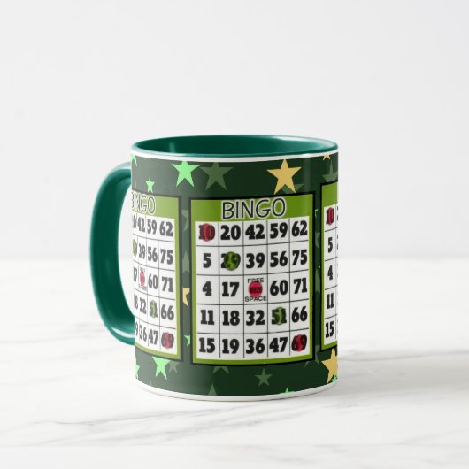 Bingo papier Mok (Voorkant links)