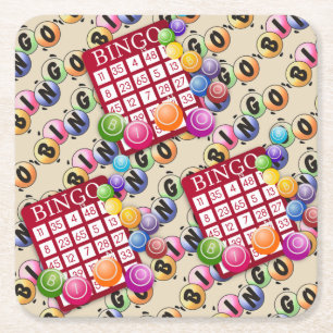 Bingo Party Kartonnen Onderzetters