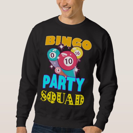 Bingo Party Squad Bingo Balls Gambling Bingo Team Trui (Voorkant)