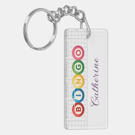 Bingo Personalized Keychain (Voorkant Links)
