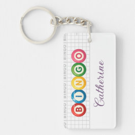 Bingo Personalized Keychain