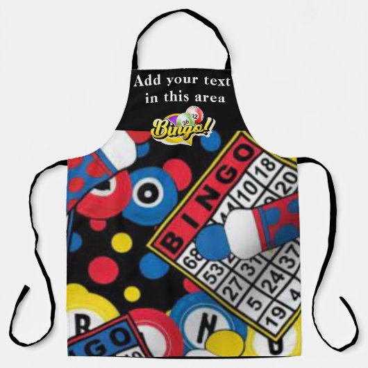 Bingo Persoonlijke Apron Schort (Voorkant)