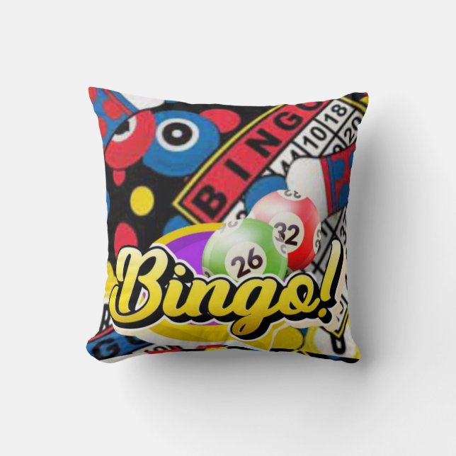 Bingo (Persoonlijke Naam) Geschenk Kussen (Voorkant)