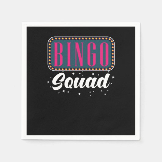 Bingo Player Balls Lucky Number Servet (Voorkant)