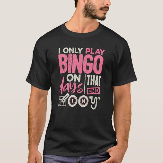 Bingo Player Bingo Mannen Vrouwen T-shirt (Voorkant)
