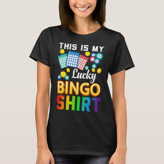 Bingo Player Bingo This Is My Lucky Bingo T-shirt (Voorkant)