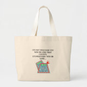 bingo player cadeaus grote tote bag (Voorkant)
