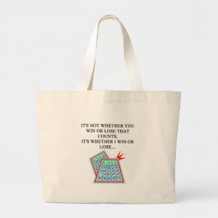 bingo player cadeaus grote tote bag