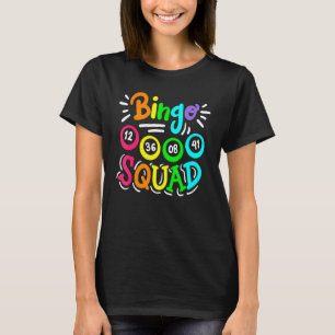 Bingo Player Casino Women Mannen Cute Bingo Squad T-shirt
