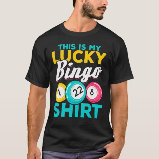 Bingo Player Dit is mijn Lucky Bingo Bingo Bingo T-shirt (Voorkant)