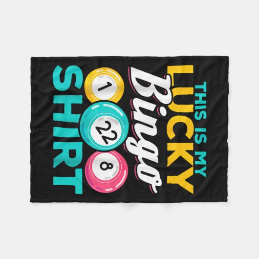 Bingo Player dit is mijn Lucky Bingo Funny Bingo m Fleece Deken (Voorkant (Horizontaal))