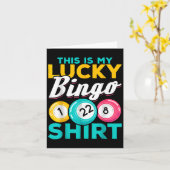 Bingo Player dit is mijn Lucky Bingo Funny Bingo m Kaart (Gele Bloem)