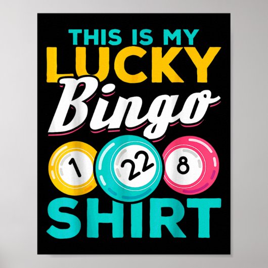 Bingo Player dit is mijn Lucky Bingo Funny Bingo m Poster (Voorkant)