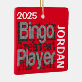 Bingo Player Extraordinaire CUSTOM Keramisch Ornament (Rechts)