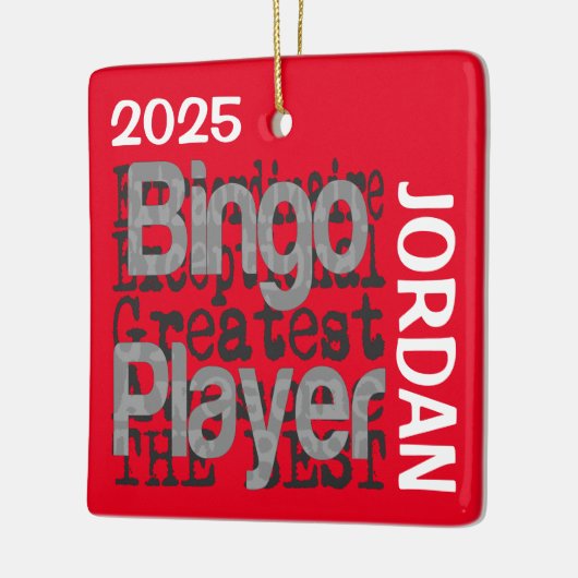 Bingo Player Extraordinaire CUSTOM Keramisch Ornament (Links)