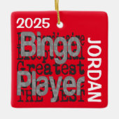 Bingo Player Extraordinaire CUSTOM Keramisch Ornament (Voorkant)