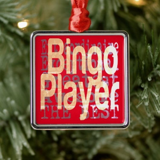 Bingo Player-extraordinaire Metalen Ornament (Boom)