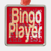 Bingo Player-extraordinaire Metalen Ornament (Voorkant)