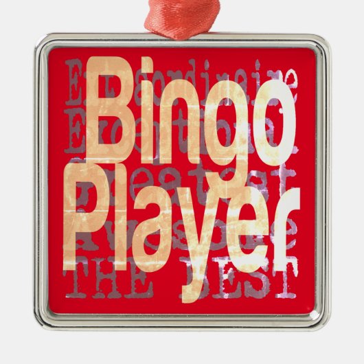 Bingo Player-extraordinaire Metalen Ornament (Voorkant)