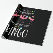Bingo Player, Flamingo, Bingo Balls Cadeaupapier (Uitgerold)