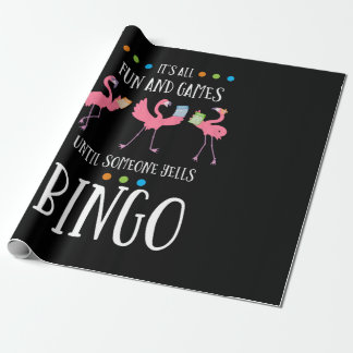 Bingo Player, Flamingo, Bingo Balls Cadeaupapier