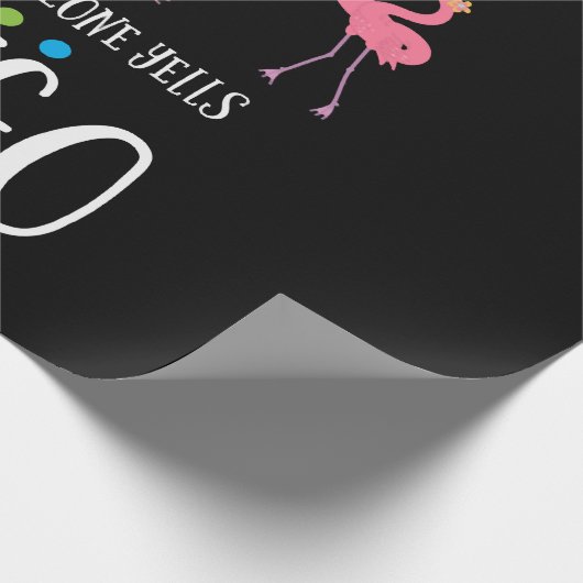 Bingo Player, Flamingo, Bingo Balls Cadeaupapier (Hoek)