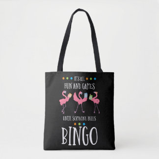 Bingo Player, Flamingo, Bingo Balls Tote Bag