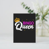 Bingo Player Grandma Wife Bingo Gambling Briefkaart (Staand voorkant)