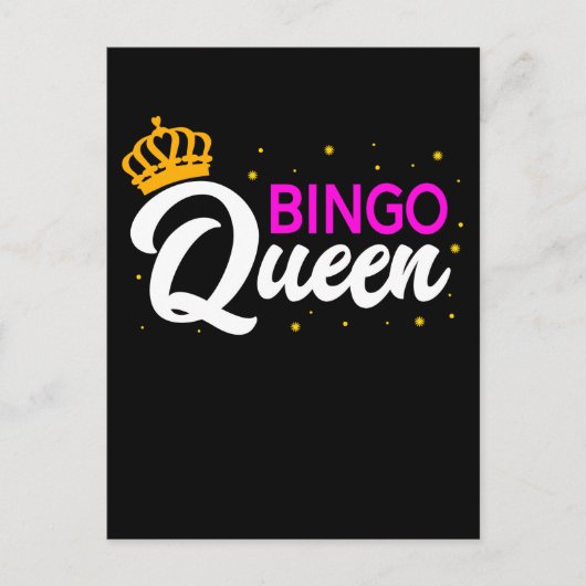Bingo Player Grandma Wife Bingo Gambling Briefkaart (Voorkant)