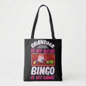 Bingo Player Grandmoeder Funny Bingo Grandma Tote Bag (Voorkant)