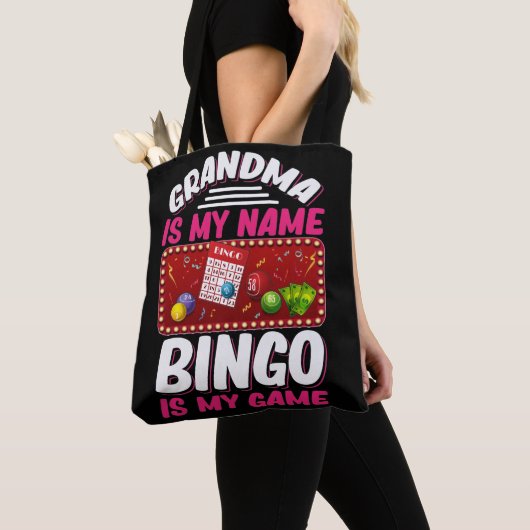 Bingo Player Grandmoeder Funny Bingo Grandma Tote Bag (Dichtbij)