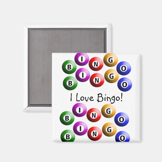 Bingo Player "I Love Bingo" Magneet (Voorkant / Achterkant)