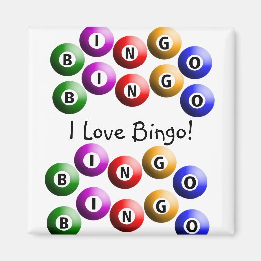 Bingo Player "I Love Bingo" Magneet (Voorkant)