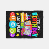 Bingo Player It's My Birthday Let's Play Bingo Xma Fleece Deken (Voorkant (Horizontaal))