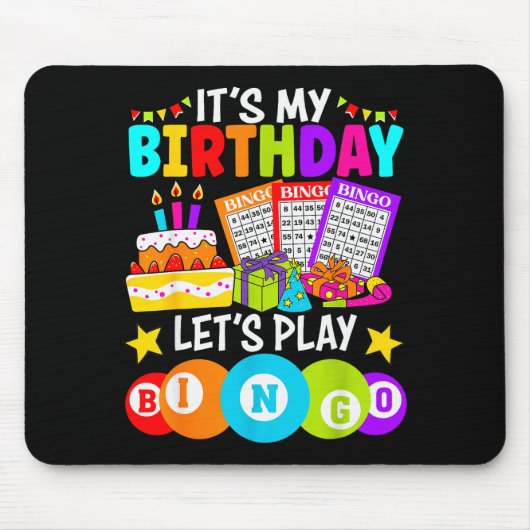 Bingo Player It's My Birthday Let's Play Bingo Xma Muismat (Voorkant)