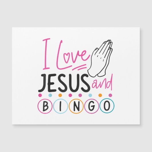 Bingo Player Jesus Faith Christelijk I Love Jesus (Voorkant)