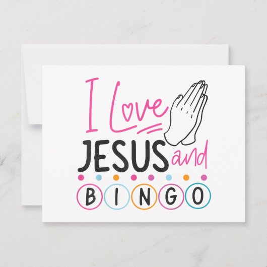 Bingo Player Jesus Faith Christelijk I Love Jesus (Voorkant)