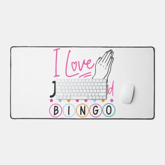 Bingo Player Jesus Faith Christelijk I Love Jesus Bureaumat (Keyboard & Muis)