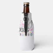 Bingo Player Jesus Faith Christelijk I Love Jesus Flesjeskoeler (Fles Achterkant)