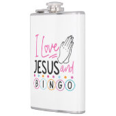 Bingo Player Jesus Faith Christelijk I Love Jesus Heupfles (Links)