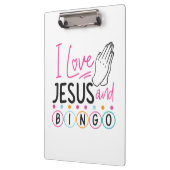 Bingo Player Jesus Faith Christelijk I Love Jesus Klembord (Links)