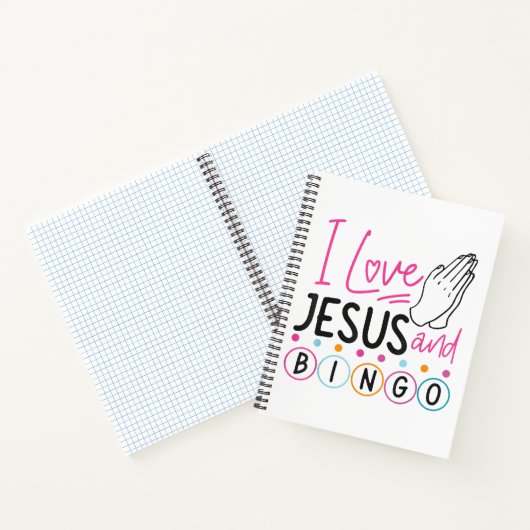 Bingo Player Jesus Faith Christelijk I Love Jesus Notitieboek (Binnen)