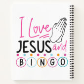 Bingo Player Jesus Faith Christelijk I Love Jesus Notitieboek (Achterkant)