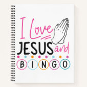 Bingo Player Jesus Faith Christelijk I Love Jesus Notitieboek (Voorkant)