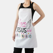 Bingo Player Jesus Faith Christelijk I Love Jesus Schort (Insitu)