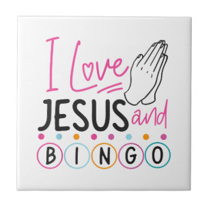 Bingo Player Jesus Faith Christelijk I Love Jesus Tegeltje