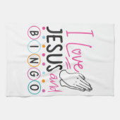 Bingo Player Jesus Faith Christelijk I Love Jesus Theedoek (Horizontaal)